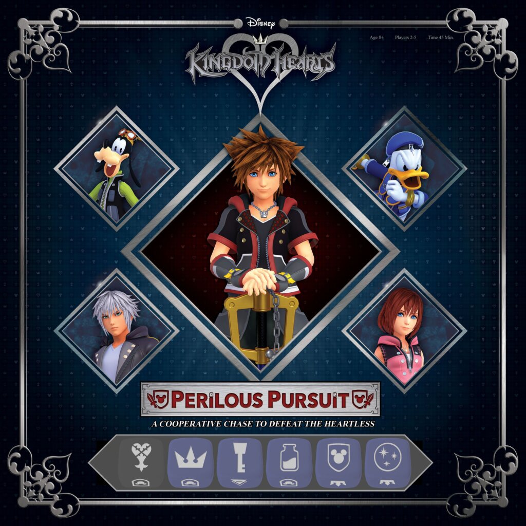 Disney’s Kingdom Hearts Perilous Pursuit board game cover