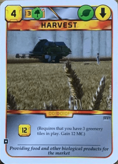 Terraforming Mars: Harvest Promo Card board game cover