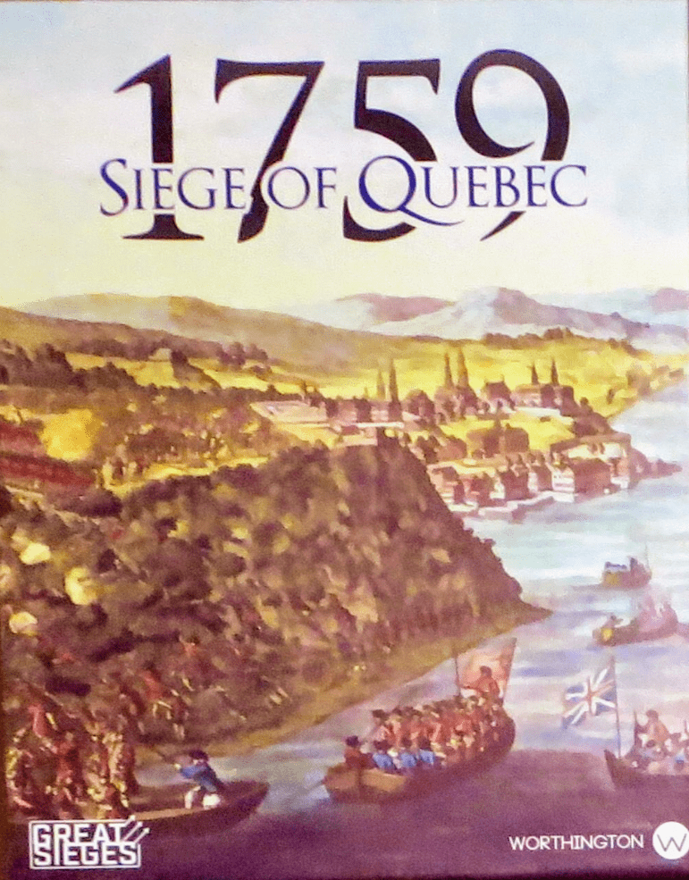 1759 Siege of Quebec board game cover