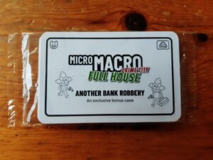 MicroMacro: Crime City – Full House: Another Bank Robbery board game cover