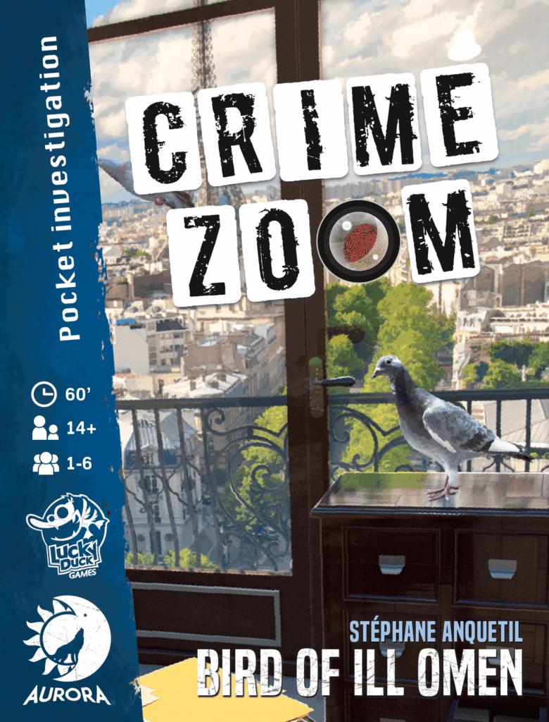 Crime Zoom: Bird of Ill Omen board game cover