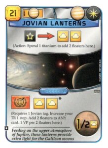 Terraforming Mars: Jovian Lanterns Promo Card board game cover
