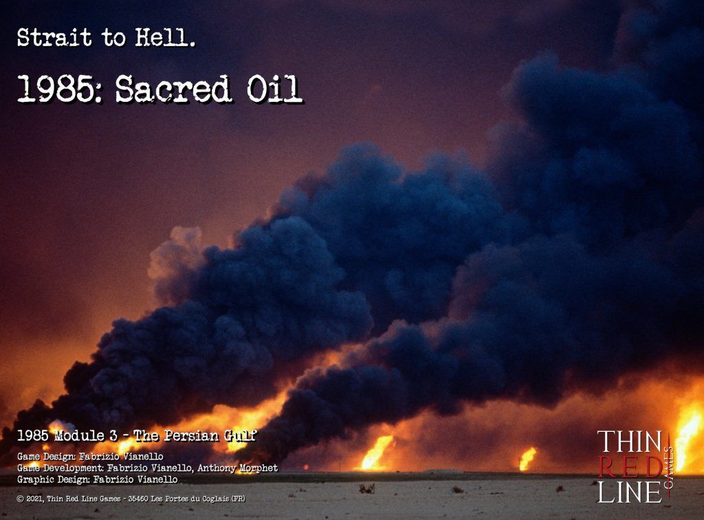 1985: Sacred Oil board game cover