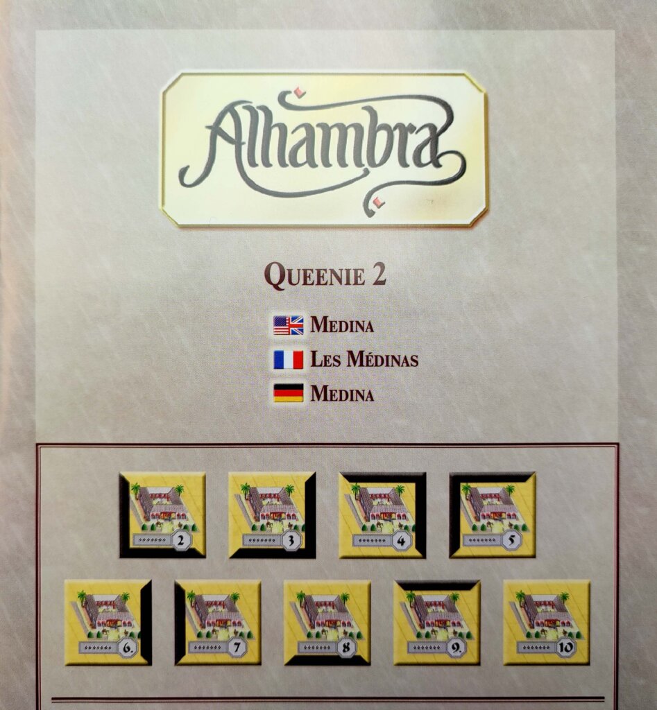 Alhambra: Queenie 2 – Medina board game cover