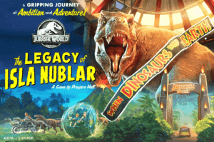 Jurassic World: The Legacy of Isla Nublar board game cover
