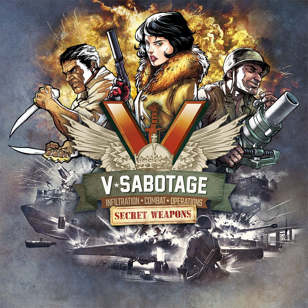 V-Sabotage: Secret Weapons board game cover
