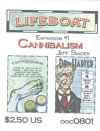 Lifeboat Expansion #1: Cannibalism board game cover