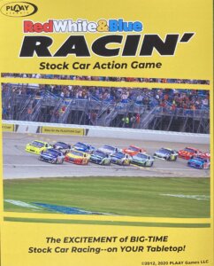 Red White & Blue Racin’: Stock Car Action Game board game cover