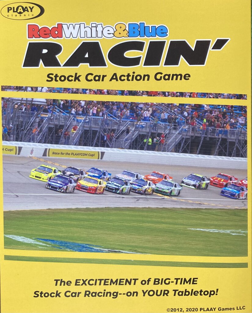 Red White & Blue Racin’: Stock Car Action Game board game cover