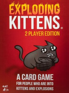 Exploding Kittens: 2-Player Edition board game cover