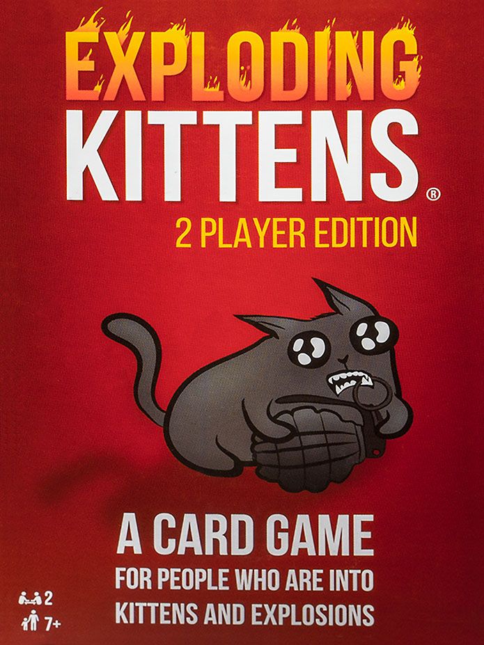 Exploding Kittens: 2-Player Edition board game cover