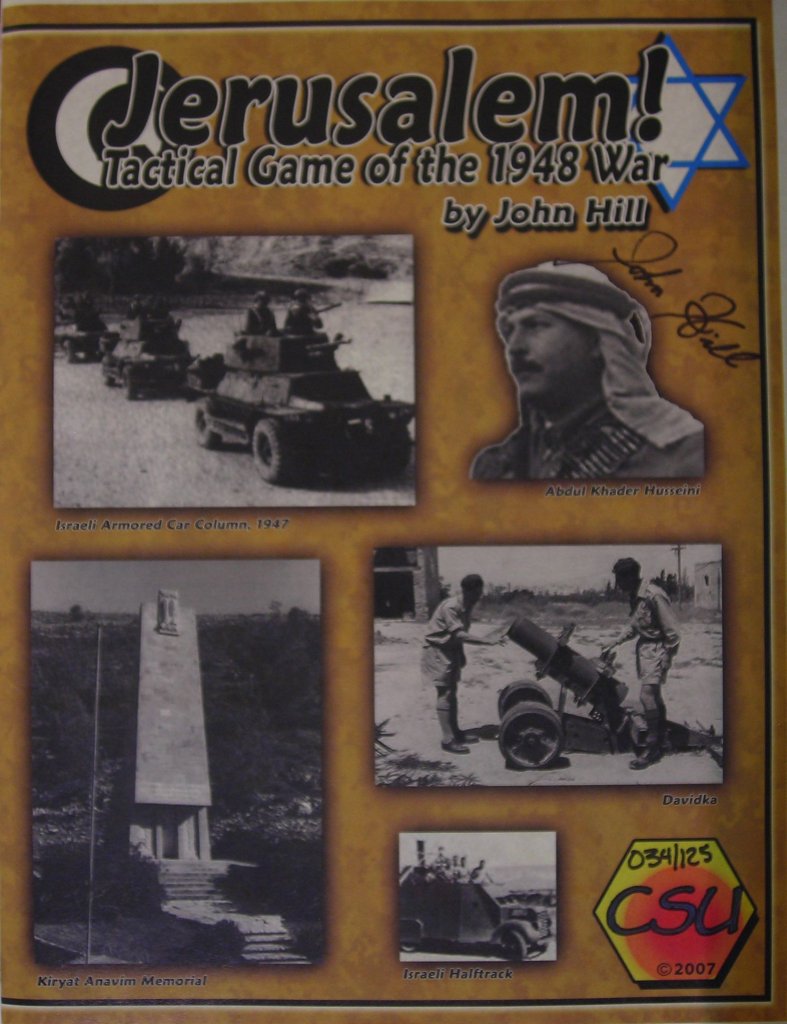 Jerusalem! Tactical Game of the 1948 War board game cover