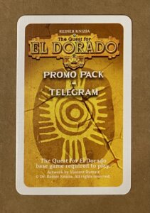 The Quest for El Dorado: Promo Pack – Telegram board game cover