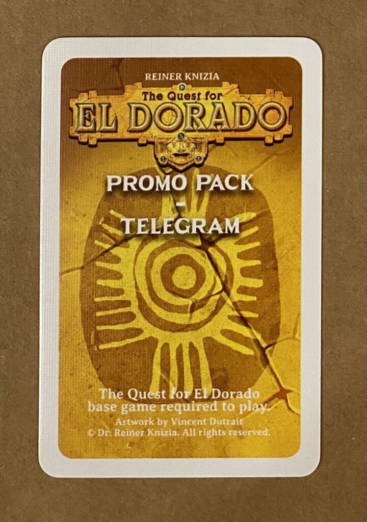 The Quest for El Dorado: Promo Pack – Telegram board game cover