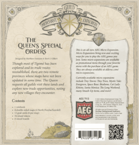 The Guild of Merchant Explorers: The Queen’s Special Orders board game cover