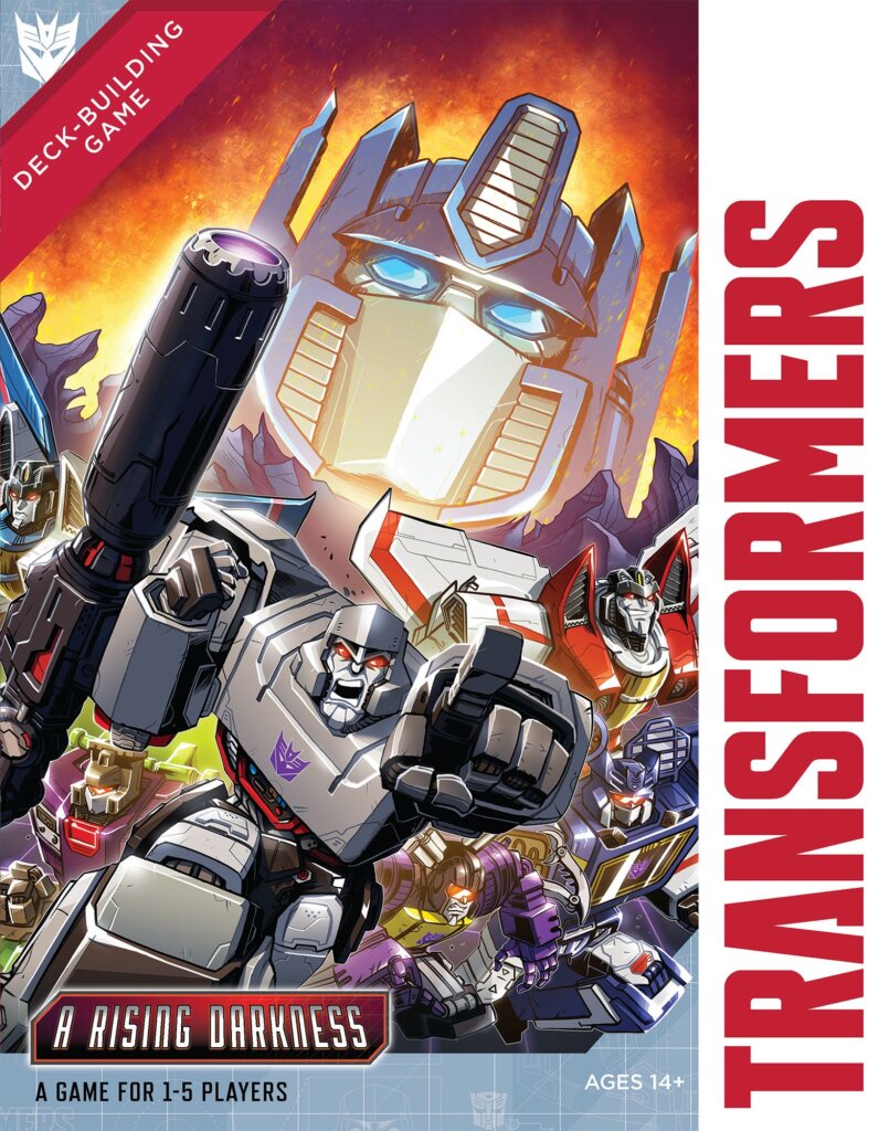 Transformers Deck-Building Game: A Rising Darkness board game cover