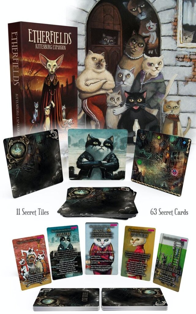 Etherfields: Kittenburg Expansion board game cover
