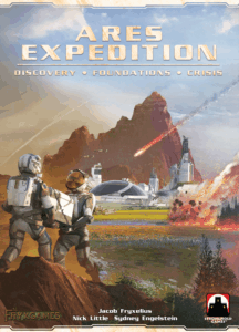 Terraforming Mars: Ares Expedition – Discovery · Foundations · Crisis board game cover
