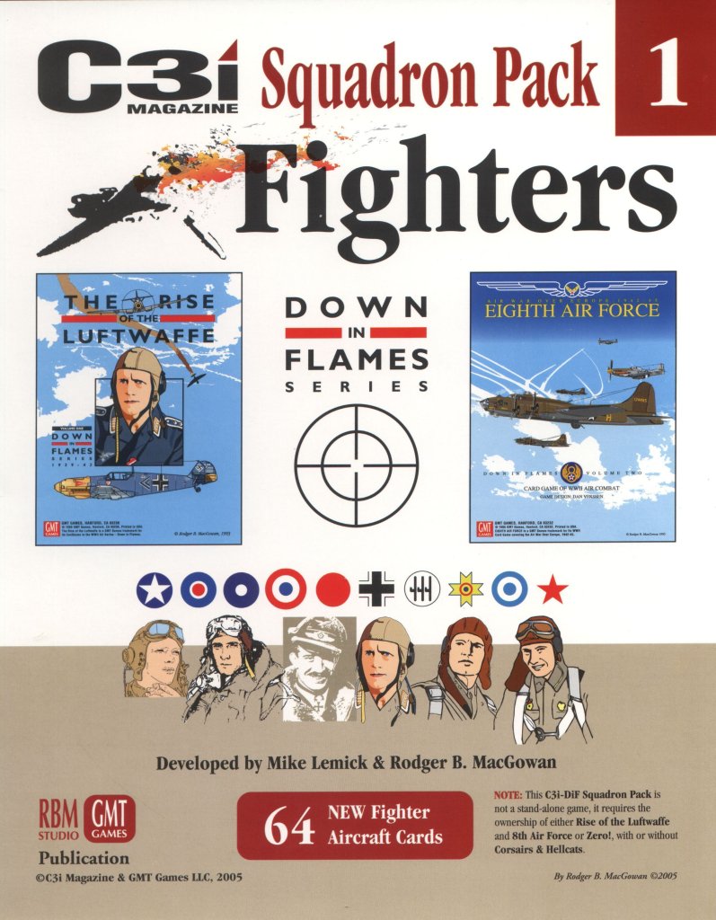 Down in Flames Squadron Pack 1: Fighters board game cover