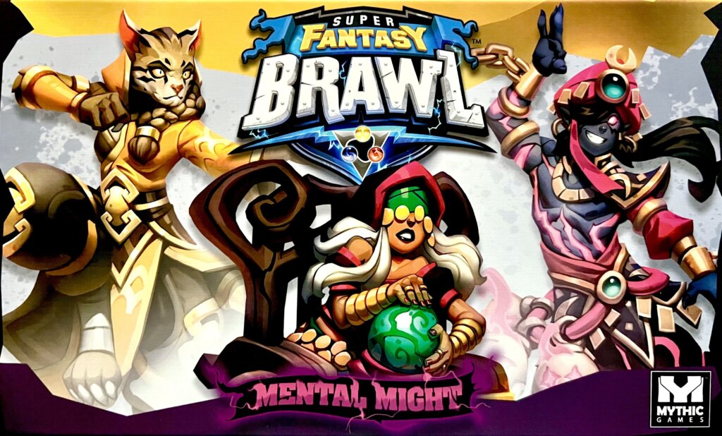Super Fantasy Brawl: Mental Might board game cover