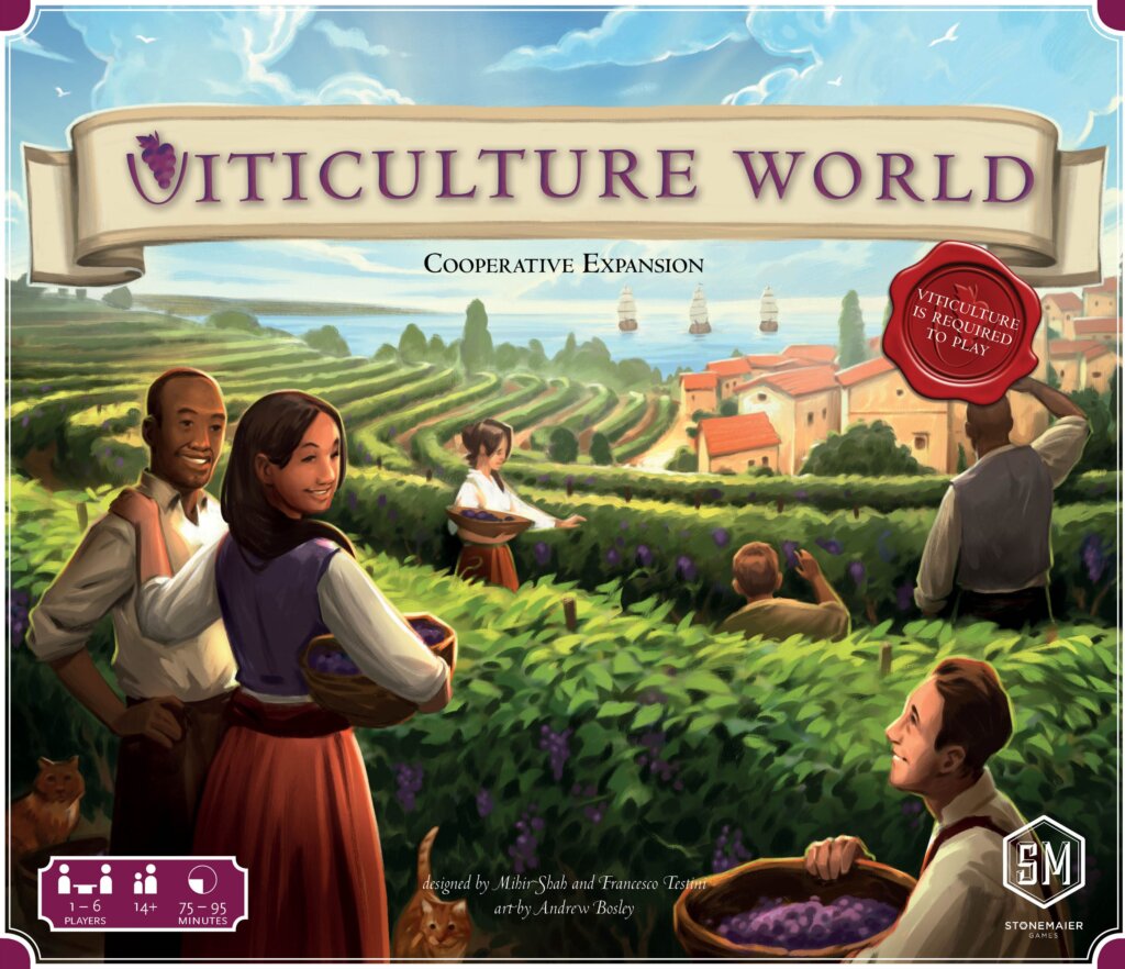 Viticulture World: Cooperative Expansion board game cover