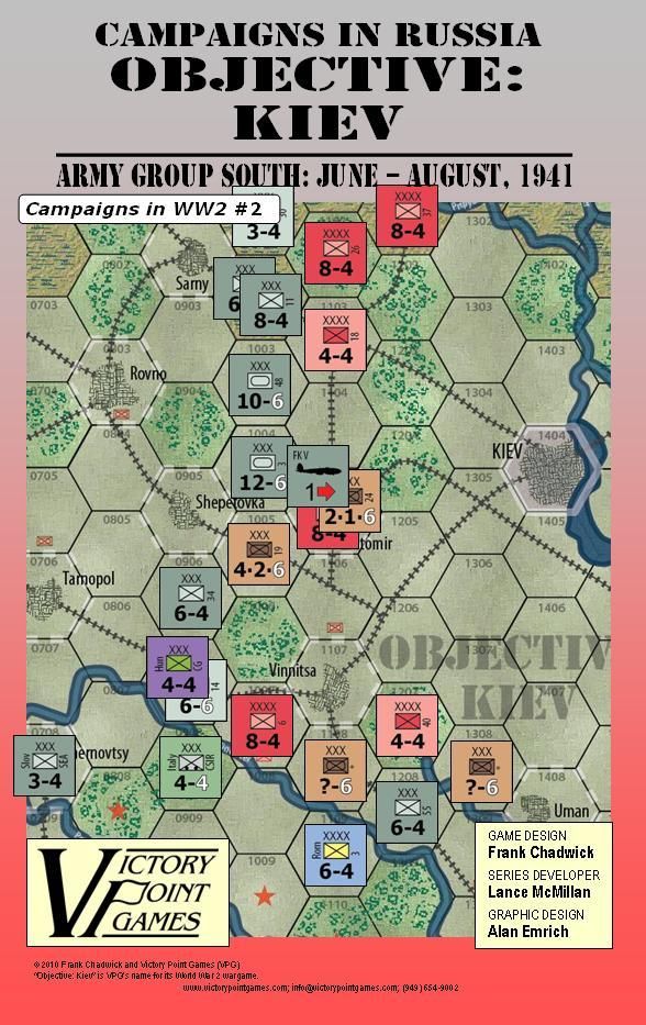 Objective: Kiev  (The Advance of Army Group South: June-August, 1941) board game cover