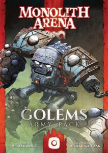 Monolith Arena: Golems board game cover