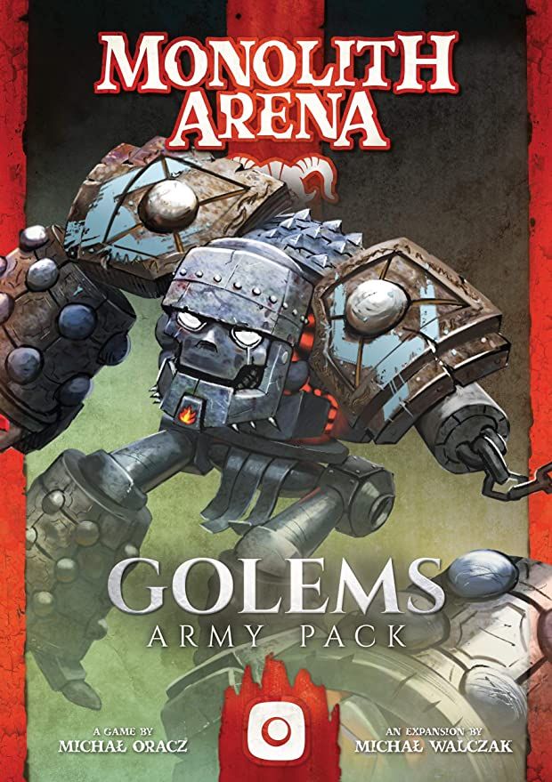 Monolith Arena: Golems board game cover