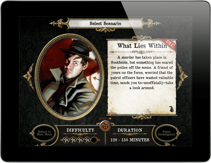 Mansions of Madness: Second Edition – What Lies Within board game cover