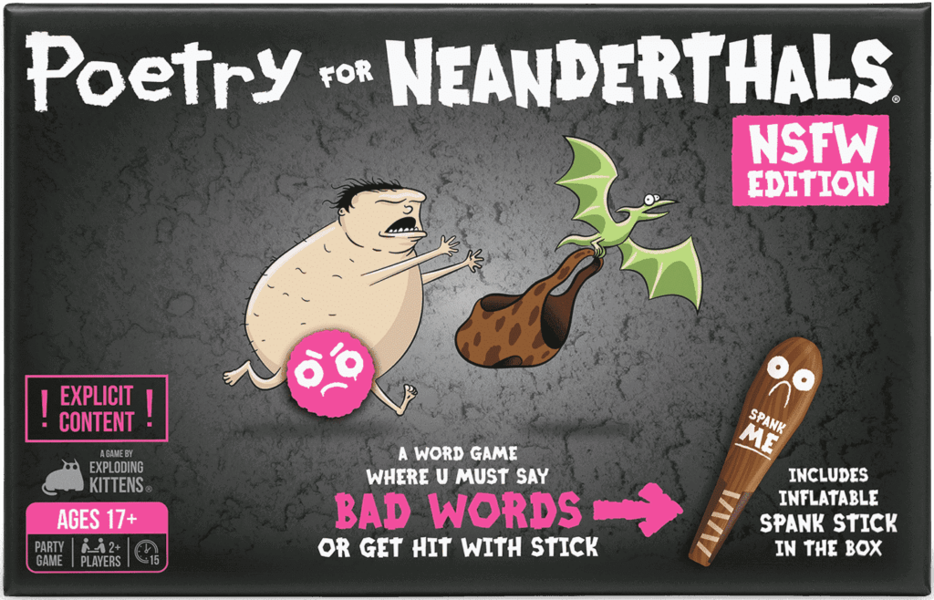 Poetry for Neanderthals: NSFW Edition board game cover