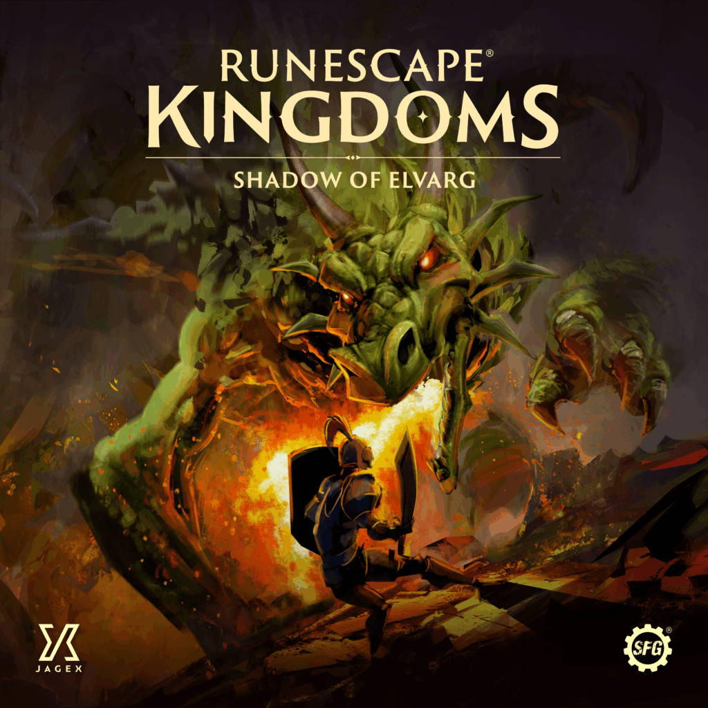 RuneScape Kingdoms: Shadow of Elvarg board game cover