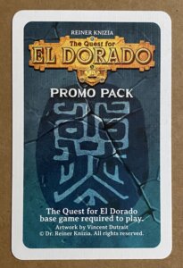 The Quest for El Dorado: Promo Pack board game cover