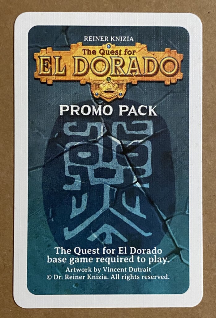 The Quest for El Dorado: Promo Pack board game cover
