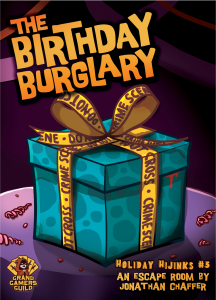 Holiday Hijinks #5: The Birthday Burglary board game cover