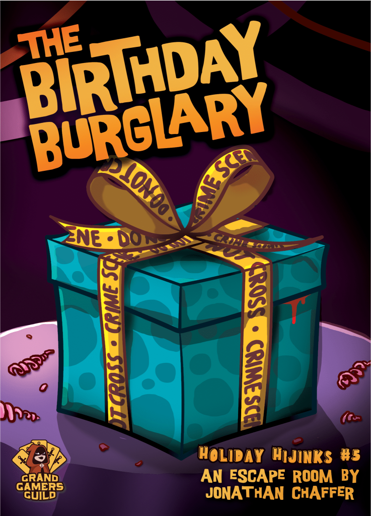 Holiday Hijinks #5: The Birthday Burglary board game cover