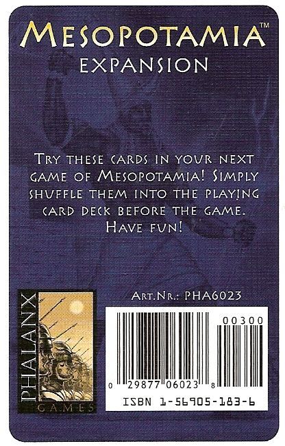 Mesopotamia: Expansion board game cover