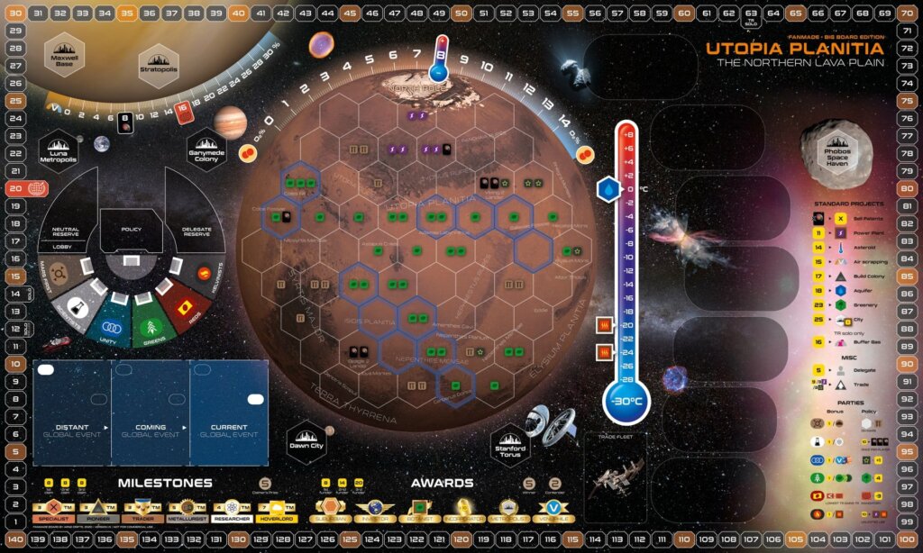 Terraforming Mars: Utopia Planitia – Big Board Edition board game cover