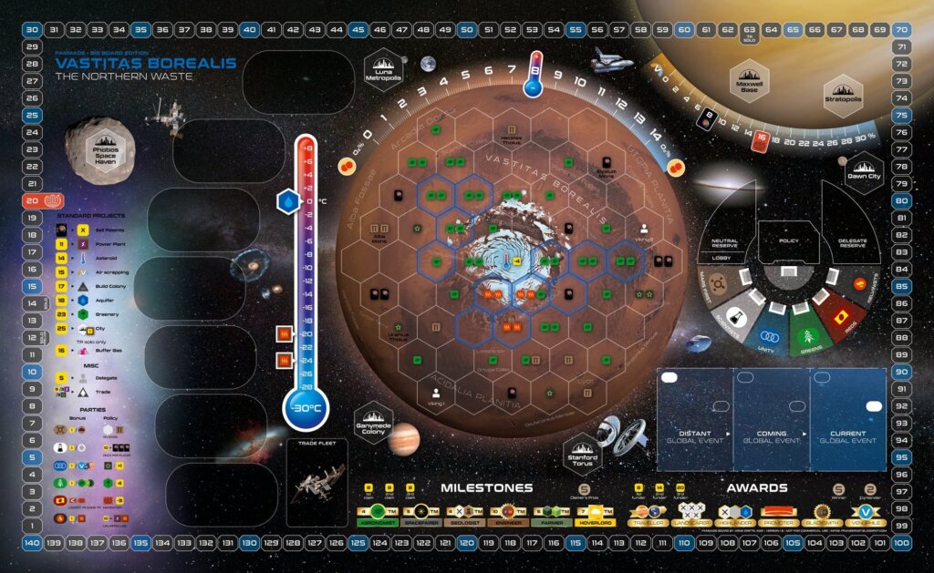 Terraforming Mars: Vastitas Borealis – Big Board Edition board game cover