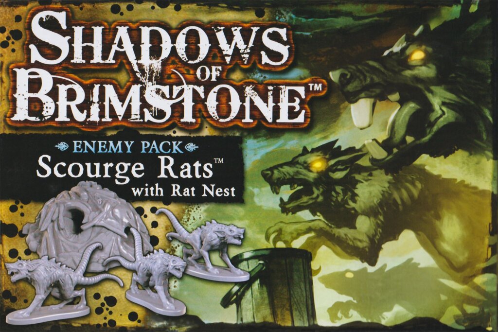 Shadows of Brimstone: Scourge Rats / Rats Nest Enemy Pack board game cover