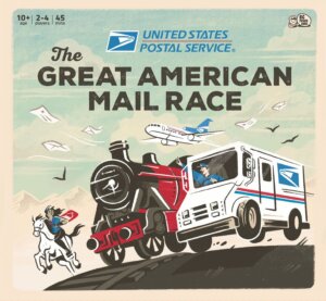 USPS: The Great American Mail Race board game cover