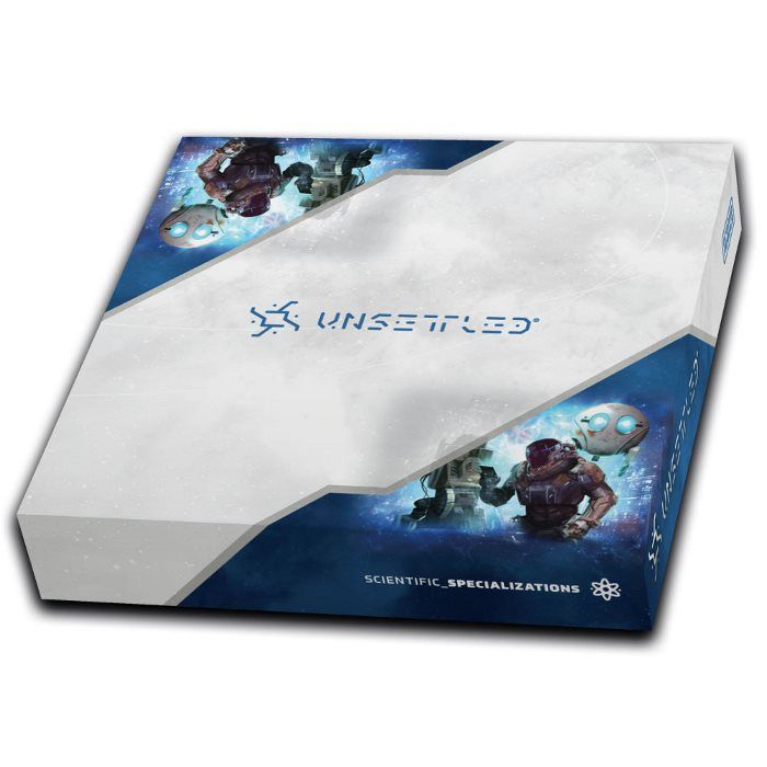 Unsettled: Scientific Specializations board game cover