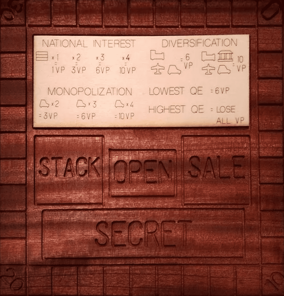 Q.E. board game cover