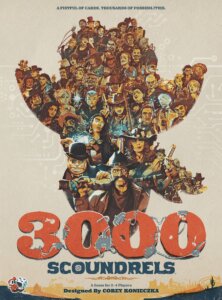 3000 Scoundrels board game cover