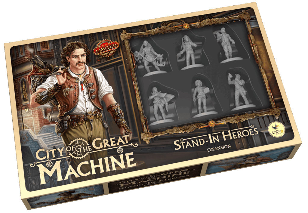 City of the Great Machine: Stand-In Heroes board game cover