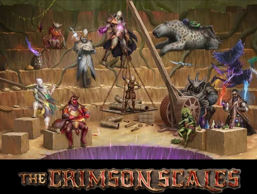 The Crimson Scales board game cover