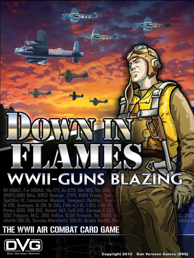 Down in Flames: WWII-Guns Blazing board game cover