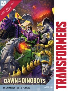 Transformers Deck-Building Game: Dawn of the Dinobots board game cover