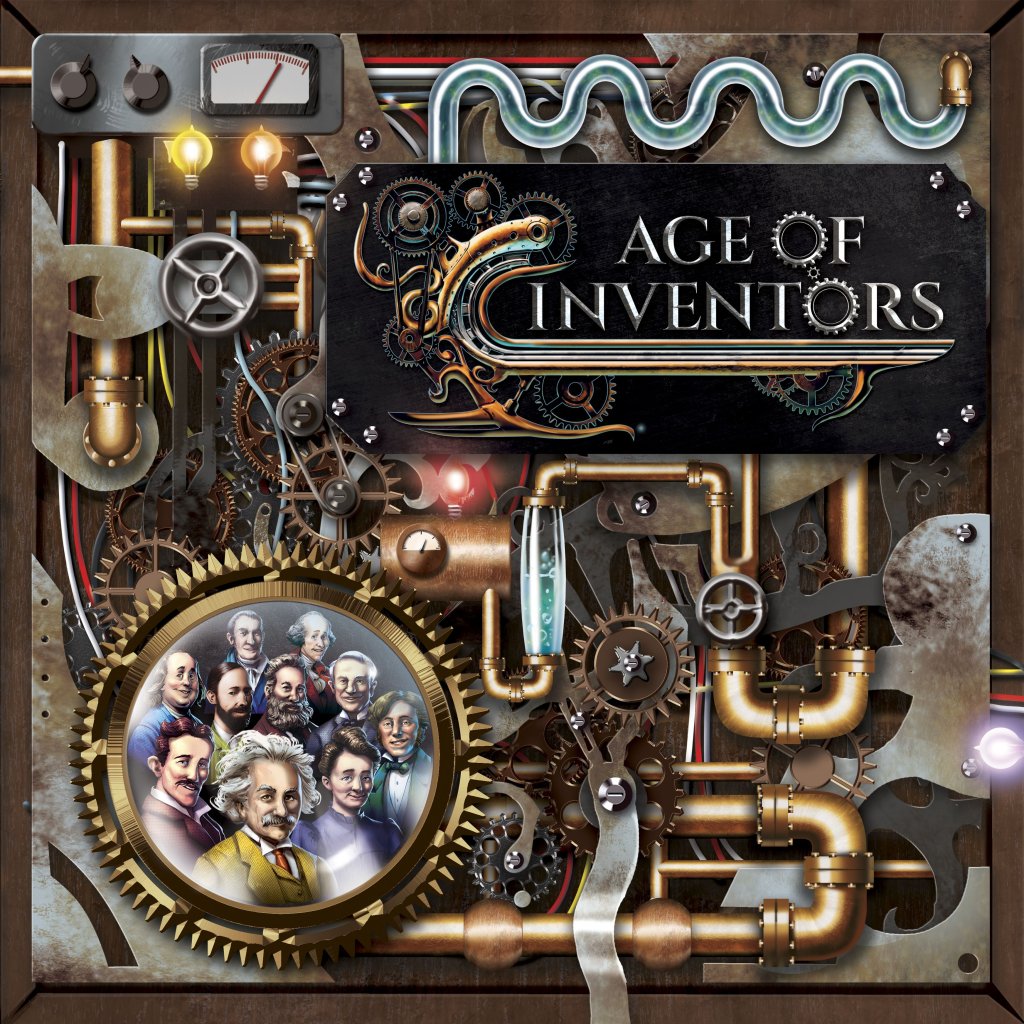 Age of Inventors board game cover