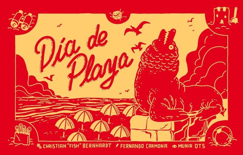 Día de Playa board game cover