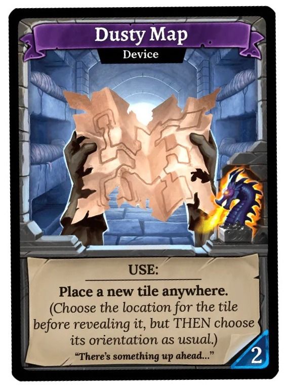 Clank!: Catacombs – Dusty Map Promo Card board game cover